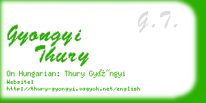 gyongyi thury business card